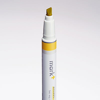 Kokuyo Mark Plus Two Way Color Marker Yellow Gray