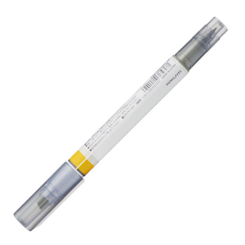 Kokuyo Mark Plus Two Way Color Marker Yellow Gray Kokuyo Mark Plus Two Way Color Marker Yellow Gray