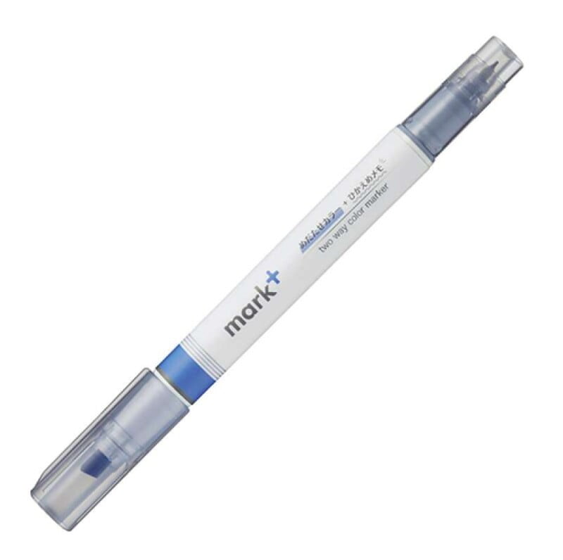 Kokuyo Mark Plus Two Way Color Marker Blue Gray Kokuyo Mark Plus Two Way Color Marker Blue Gray