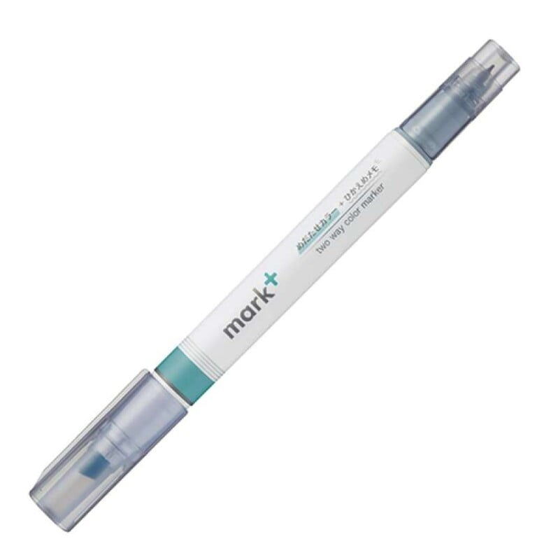 Kokuyo Mark Plus Two Way Color Marker Green Gray Kokuyo Mark Plus Two Way Color Marker Green Gray