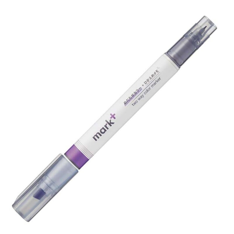 Kokuyo Mark Plus Two Way Color Marker Purple Gray Kokuyo Mark Plus Two Way Color Marker Purple Gray