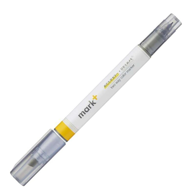 Kokuyo Mark Plus Two Way Color Marker Yellow Gray