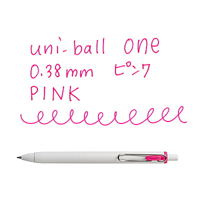 Uniball One 0.38mm Pink