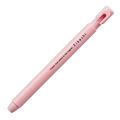 Kutsuwa Pen Zi Keshi Knock Type Magnet Eraser Pink Kutsuwa Pen Zi Keshi Knock Type Magnet Eraser Pink