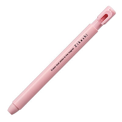 Kutsuwa Pen Zi Keshi Knock Type Magnet Eraser Pink