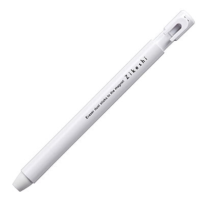 Kutsuwa Pen Zi Keshi Knock Type Magnet Eraser White Kutsuwa Pen Zi Keshi Knock Type Magnet Eraser White
