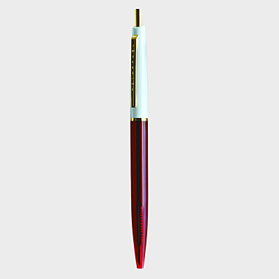 Anterique Oil-based Ballpoint Pen 0.5 White Red Anterique Oil-based Ballpoint Pen 0.5 White Red