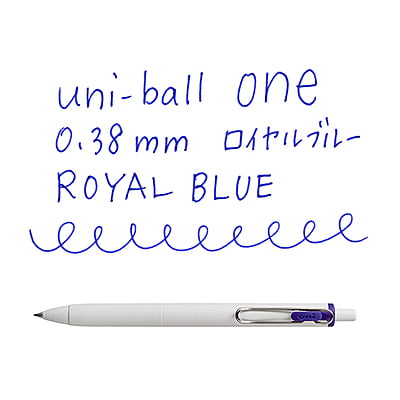 Uniball One 0.38mm Royal Blue