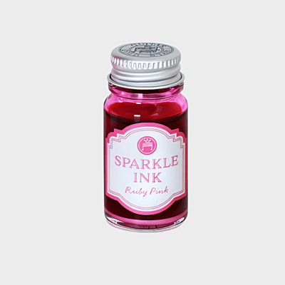 Teranishi Chemical | Ink | 12ml | Guitar | Sparkle | For Glass Pen,Dip Pen,Brush | Ruby Pink Teranishi Chemical | Ink | 12ml | Guitar | Sparkle | For Glass Pen,Dip Pen,Brush | Ruby Pink