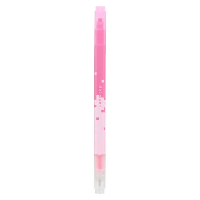 Sun-Star Square Marker Dot e Pen Fluorescent Pink