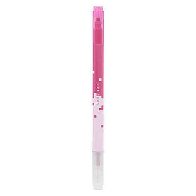 Sun-Star Square Marker Dot e Pen Pink
