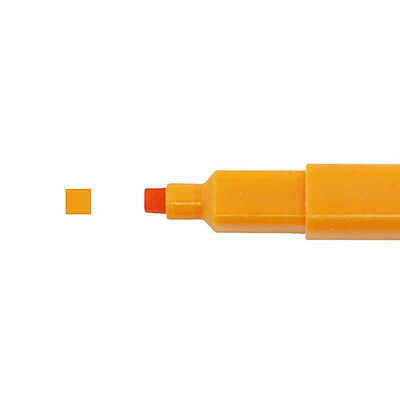 Sun-Star Square Marker Dot e Pen Orange