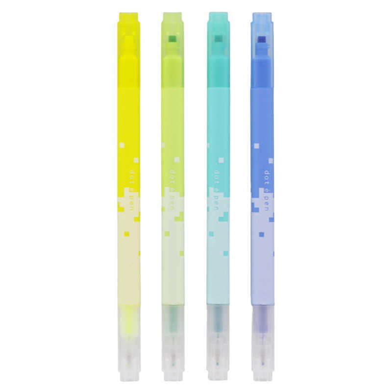 Sun-Star Square Marker Dot e Pen Set B Pack of 4