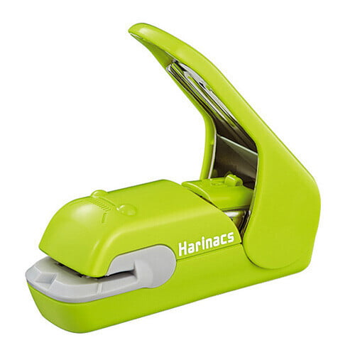 Kokuyo Stapleless stapler Harinax Press Green