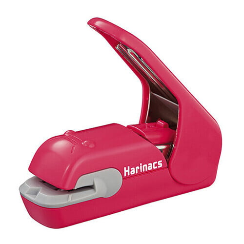 Kokuyo Stapleless stapler Harinax Press Pink
