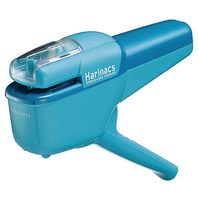 Kokuyo Stapleless Stapler Harinacs 10 Handy Blue