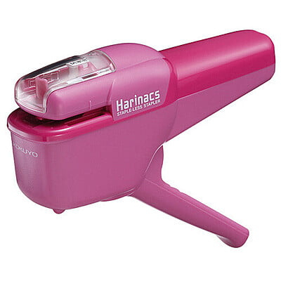 Kokuyo Stapleless Stapler Harinacs 10 Handy Pink