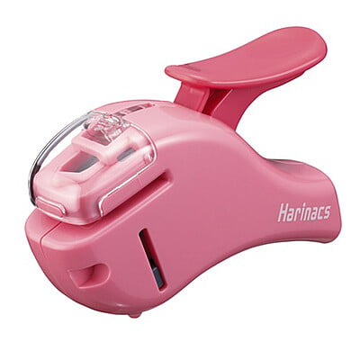Kokuyo Needleless Stapler Harinax Compact Alpha Pink