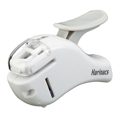 Kokuyo Needleless Stapler Harinax Compact Alpha White