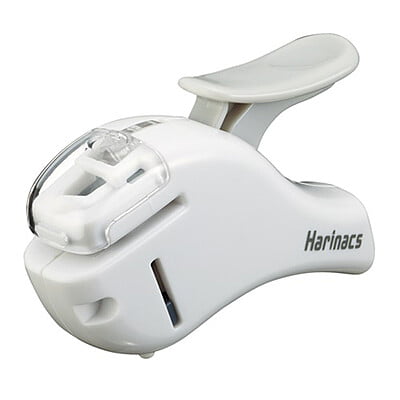 Kokuyo Needleless Stapler Harinax Compact Alpha White Kokuyo Needleless Stapler Harinax Compact Alpha White