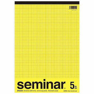 Okina Seminar Report A4 5mm Grid Ruled Notepad