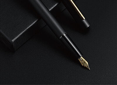 Samsara Black Gold Fountain Pen Standard Edition (with Runner) Standard Edition