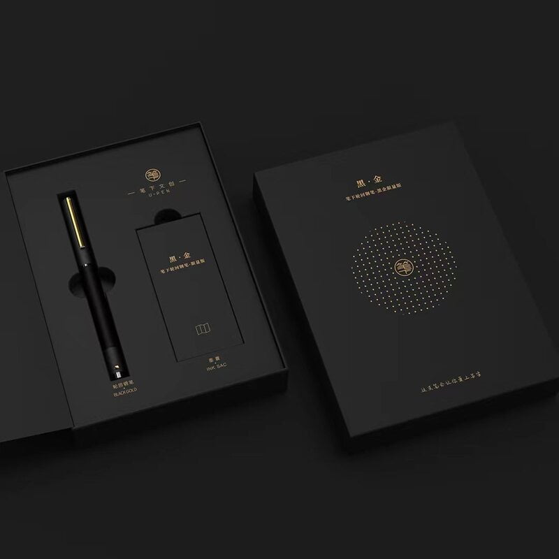 Samsara Black Gold Fountain Pen Standard Edition (with Runner) Standard Edition