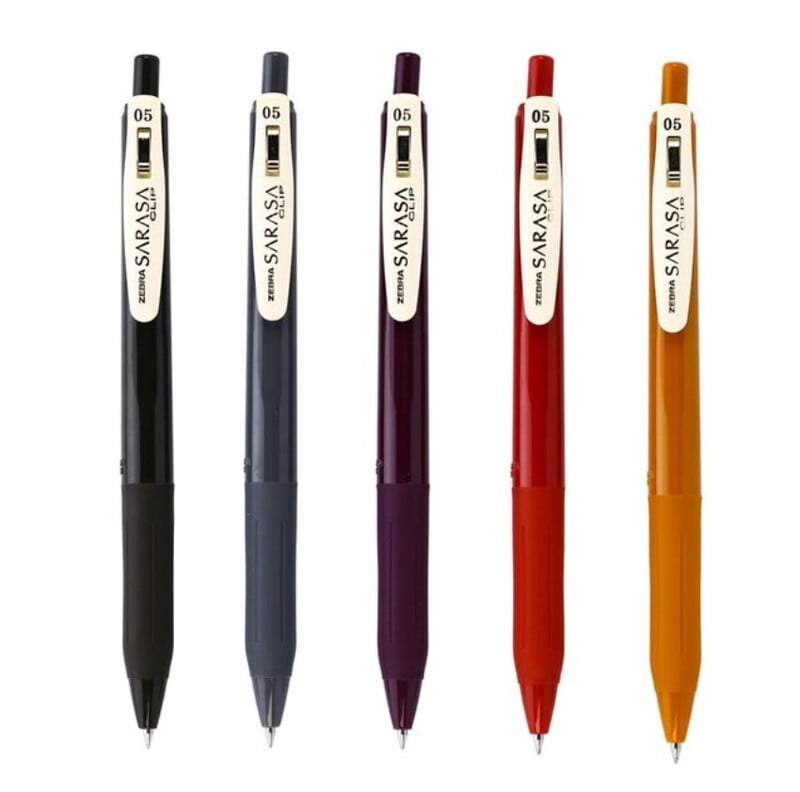 Zebra Sarasa Clip 0.5 Vintage Color 5 Color Set 2