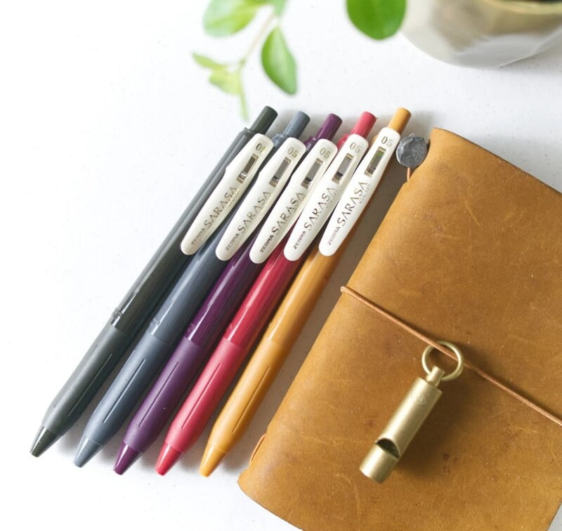 Zebra Sarasa Clip 0.5 Vintage Color 5 Color Set 2