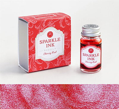 Guitar Sparkle Ink Cherry Red