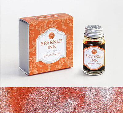 Guitar Sparkle Ink Ginger Orange