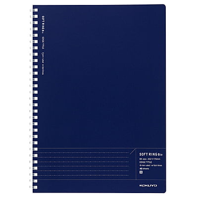 Kokuyo Soft Ring Biz Ruled 40 Sheets B5 Navy Blue