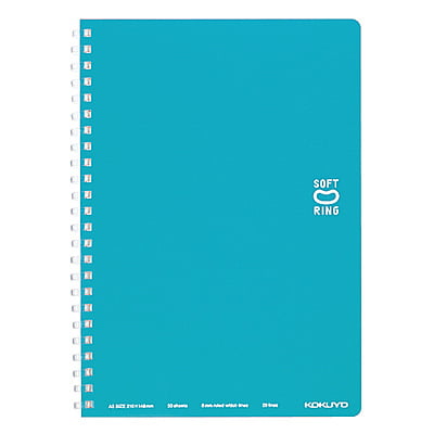 Kokuyo Soft Ring Notebooks Dot Ruled Line A5 Light Blue