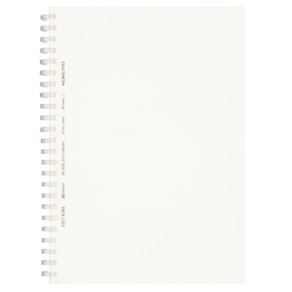 Kokuyo Soft Ring Clear Ruled 80 Sheets A5 Transparent Kokuyo Soft Ring Clear Ruled 80 Sheets A5 Transparent