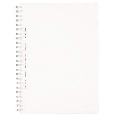 Kokuyo Soft Ring Clear Grid Dot Ruled 80 Sheets A5 Transparent