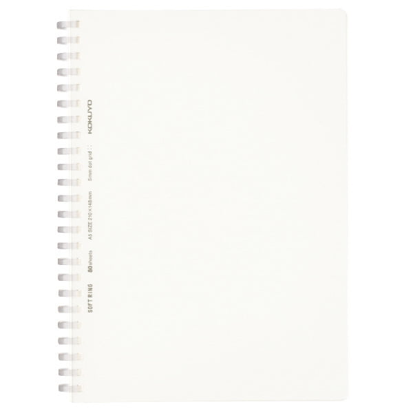 Kokuyo Soft Ring Clear Grid Dot Ruled 80 Sheets A5 Transparent Kokuyo Soft Ring Clear Grid Dot Ruled 80 Sheets A5 Transparent