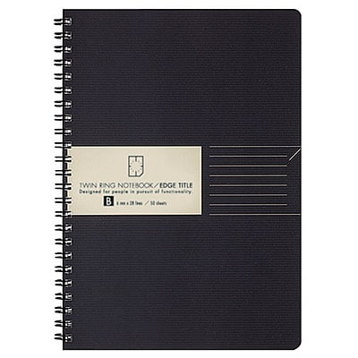 Kokuyo Edge ​​Title Twin Ring Notebook A5 B ruled 50 sheets