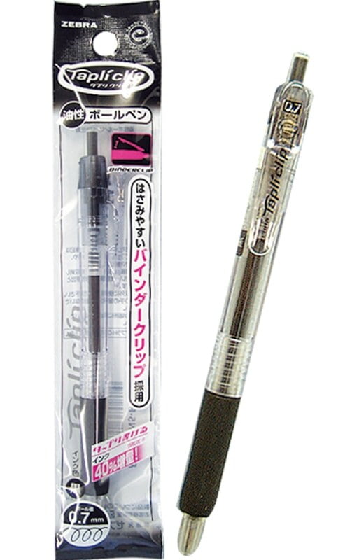 Zebra Tapuri Clip Ballpoint Pen 0.7