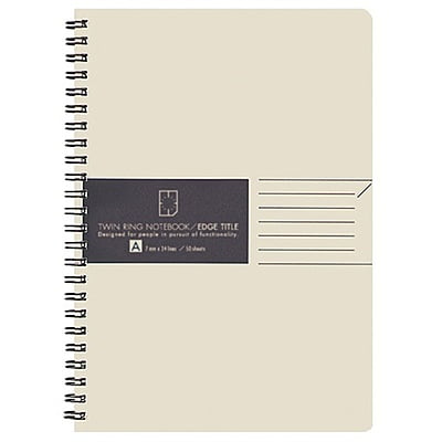 Kokuyo Edge ​​Title Twin Ring Notebook A5 A Ruled 50 sheets