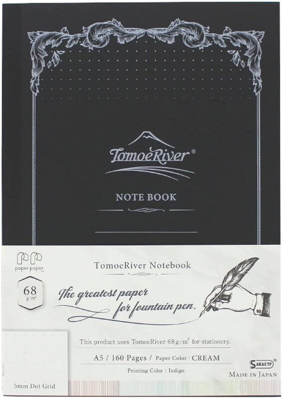 SAKAE Technical Paper Notebook Tomoe River FP Cream A5 Softcover Notebook 160P 5mm Dots