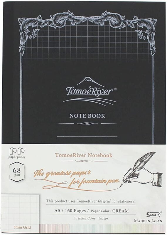 SAKAE Technical Paper Notebook Tomoe River FP Cream A5 Softcover Notebook 160P 5mm Squared