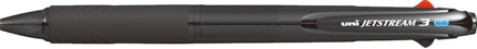 Uni-ball Jetstream 3-color Ballpoint pen 0.5 Transparent Black