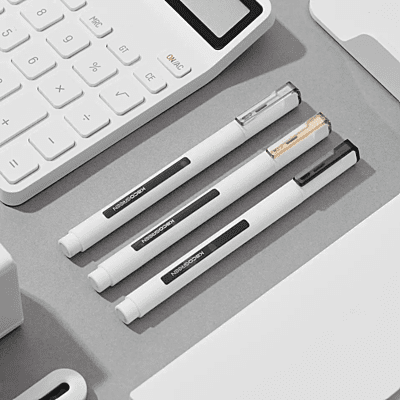 Kaco Tecflow Straight Liquid Ink Pens 0.5mm Fine Point Pen Set Pack of 3