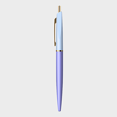Anterique | Ballpoint Pen | 0.5mm | Black Ink | UBB Aqua Blue | Lavender | BP1-ABXLV