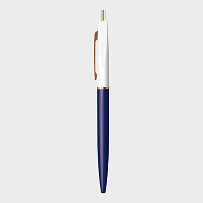 Anterique | Ballpoint Pen | 0.5mm | Black Ink | UBB Snow White | Navy Blue | BP1-SWXNB