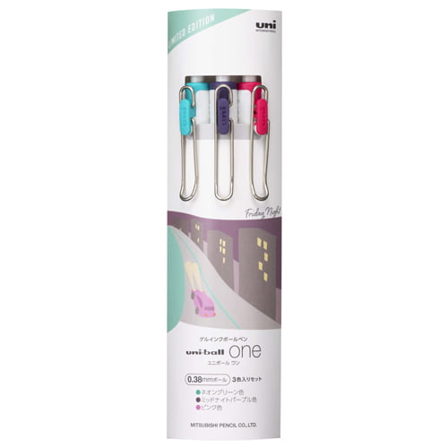 Uni-ball One 0.38 City Pop Color 3 Color Set UMNS38FN3C Uni-ball One 0.38 City Pop Color 3 Color Set UMNS38FN3C