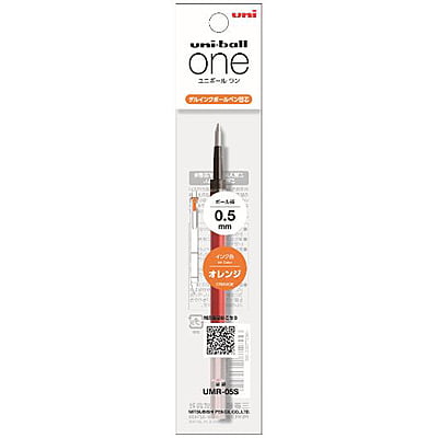 Uniball Gel Ink Ballpoint Pen Refill Orange 0.5mm