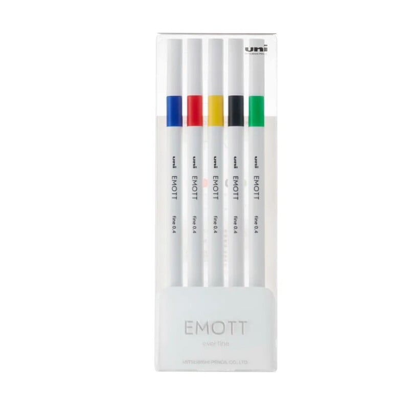 Uni-ball Emott Pens 5-color set NO.1 Vivid Color Uni-ball Emott Pens 5-color set NO.1 Vivid Color