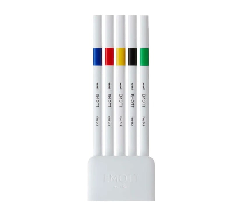 Uni-ball Emott Pens 5-color set NO.1 Vivid Color