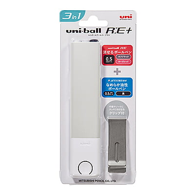 Mitsubishi Pencil Ballpoint Pen Uniball RE+ 0.5 Pearl White